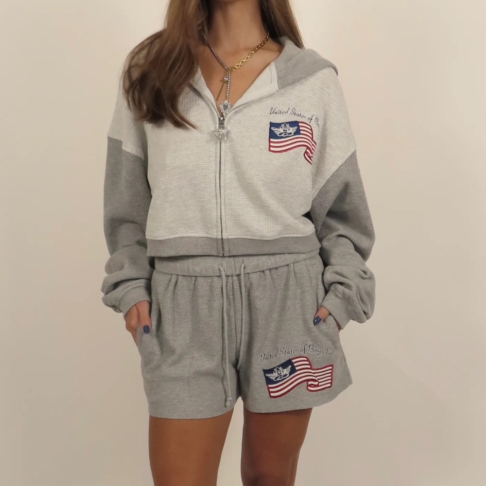 United States of Boys Lie shorts set
